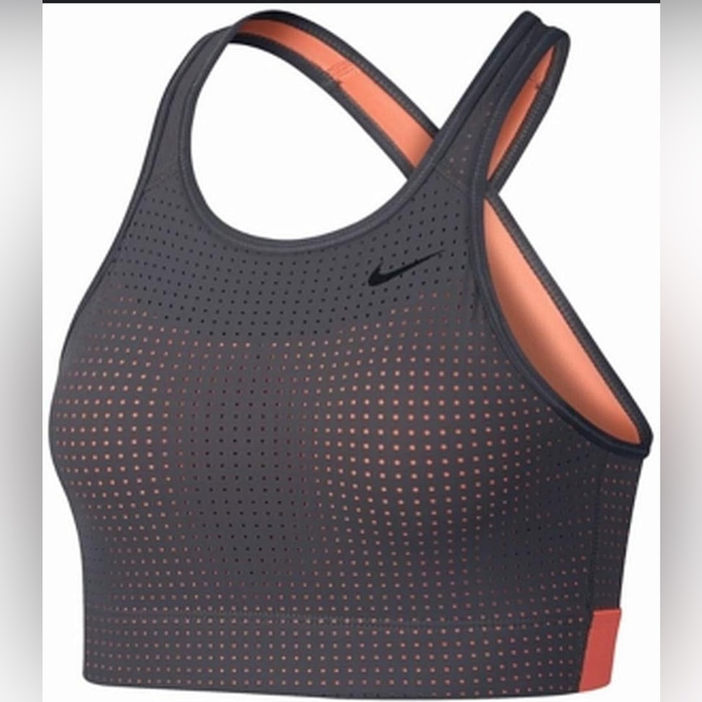 Nike Grey/Peach Dri-Fit Sports Bra Size M